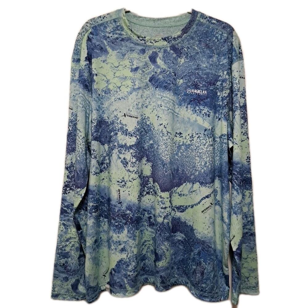 Magellan Realtree Xtreme Camo REVERSIBLE Long Sleeve Fishing Shirt Mens Large L